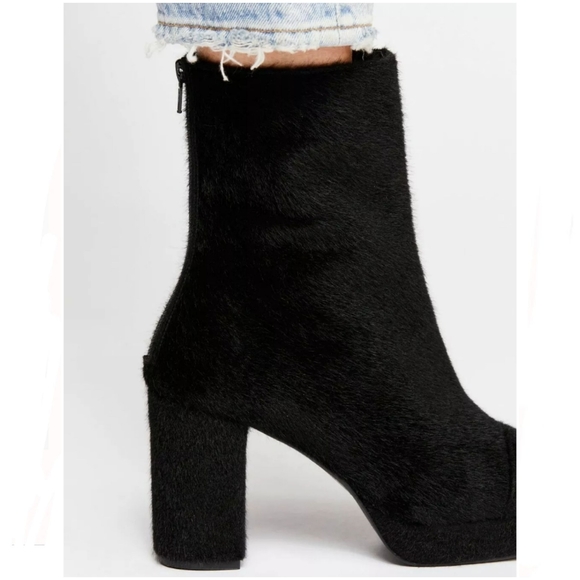 Retro-Inspired Pony Hair Free People Boots - Picture 2 of 8
